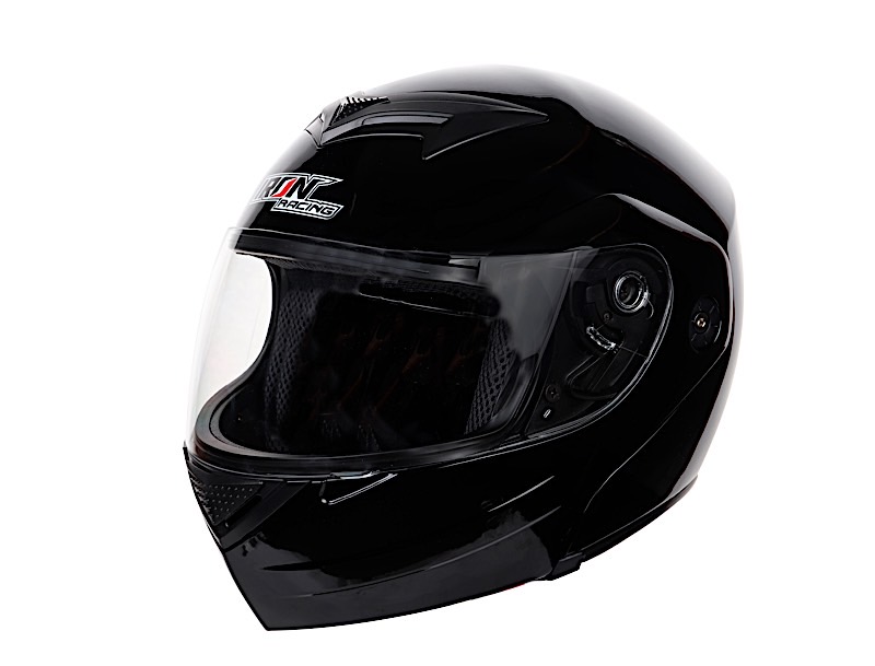 CASCO ABATIBLE IR108 DOT NEGRO BRILLO M