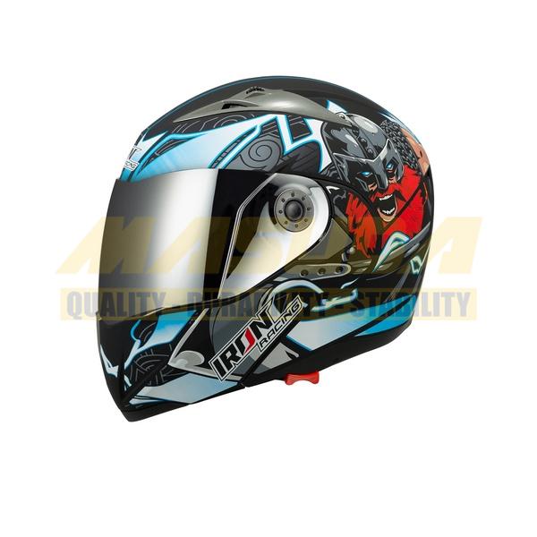 CASCO ABATIBLE DOBLE MICA DOT VALHALLA AZUL M