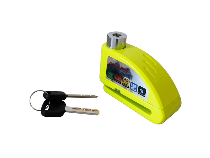 CANDADO DE ALARMA PARA DISCO DE FRENO IR-31 5.5MM NEON-VERDE