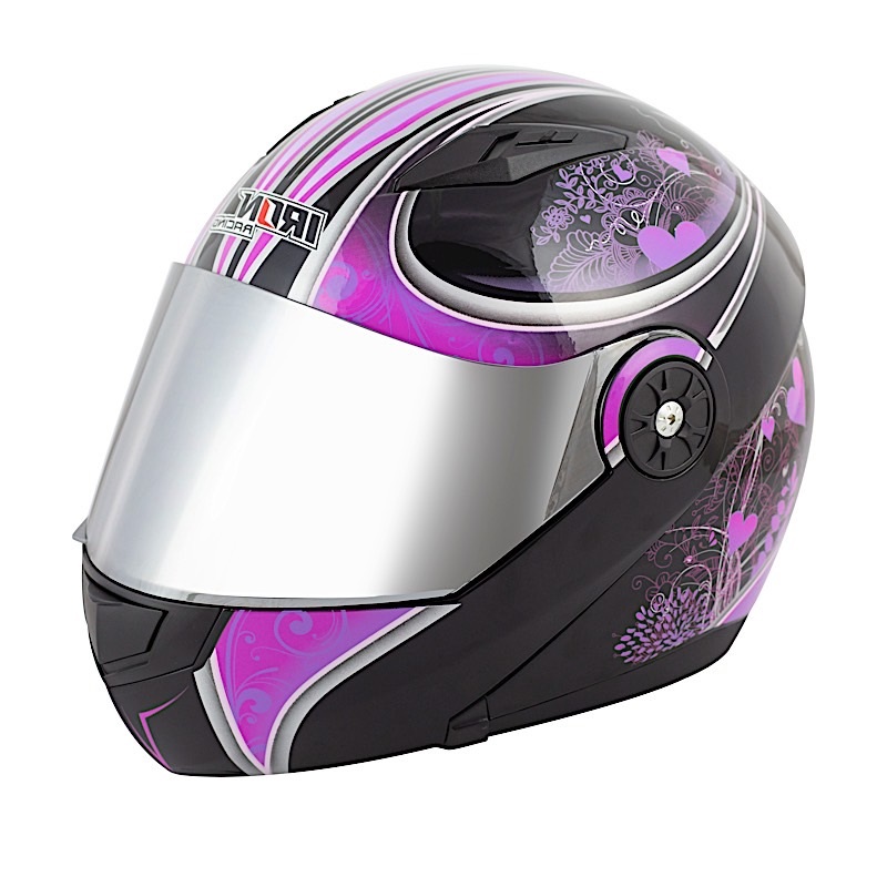 CASCO ABATIBLE DOBLE MICA DOT APHRODIT VIOLETA  M