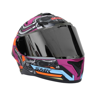 CASCO SMK TYPHOON FUCSIA MATE MA976 MICA ESPEJO CERRADO SVS S