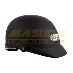 CASCO 1/2 CACHUCHA ABS DE ALTO IMPACTO CALIDAD ISO MSD-299 NEGRO