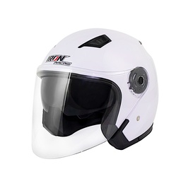 CASCO 3/4 DOBLE MICA DOT MODELO EUPOREO BLANCO M